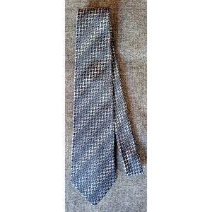 Tie 70s 80s 90s Y2K Mens Alex Mishra Black Gray 3.75 Wide 61 Long